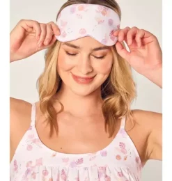 Adult's Twill Sleep Mask in Seashell Splendor