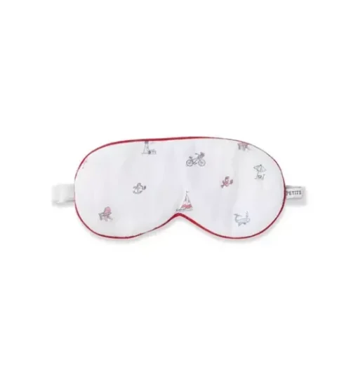 Adult's Twill Sleep Mask in Coastal Charms