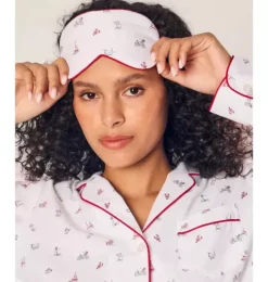 Adult's Twill Sleep Mask in Coastal Charms