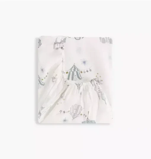 Adventures in Wonderland Changing Pad Cover - Aqua