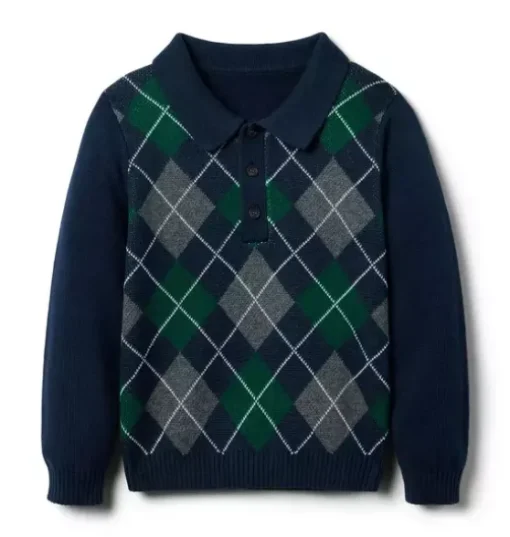 Argyle Polo Sweater