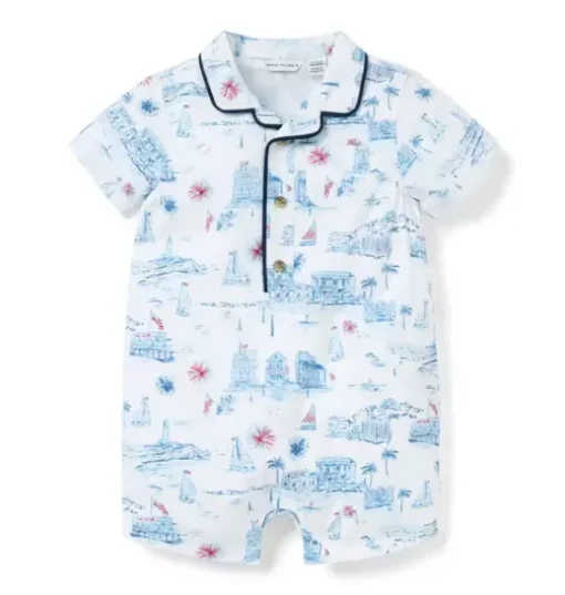 Baby Americana Toile Romper