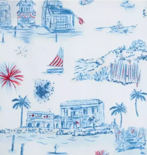 Baby Americana Toile Romper