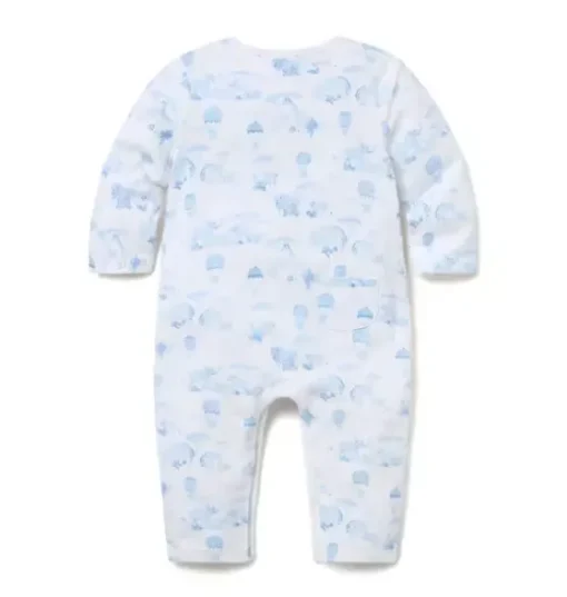 Baby Animal Friends Toile Wrap One-Piece