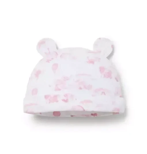 Baby Animal Friends Toile Bear Ear Beanie
