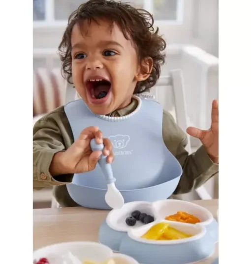 Baby Bib 2-Pack, Yellow / Blue