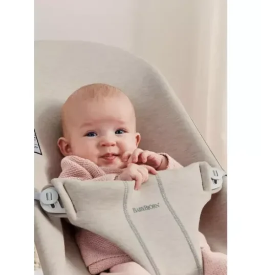 Baby Bouncer Bliss, 3D Jersey, Light Beige