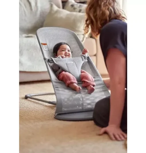 Baby Bouncer Bliss, Mesh, Gray