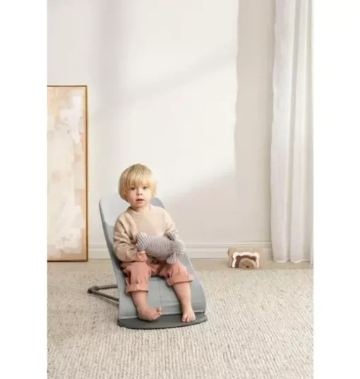 Baby Bouncer Bliss, Woven, Light Gray Melange