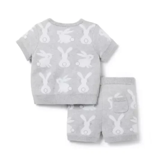 Baby Bunny Sweater Matching Set