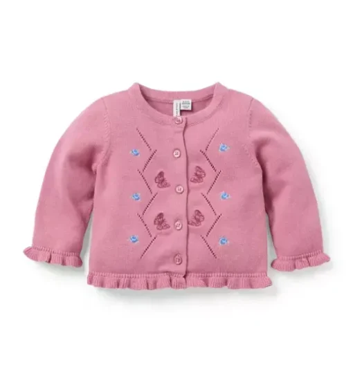 Baby Butterfly Ruffle Cardigan