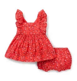 Baby Ditsy Floral Pintuck Matching Set