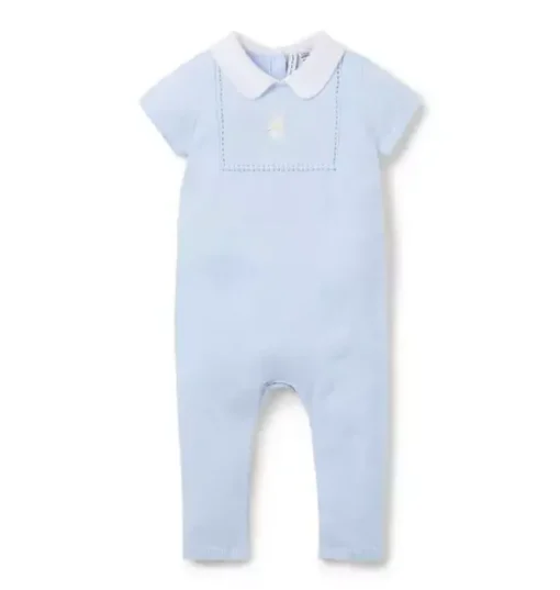 Baby Embroidered Bunny One-Piece