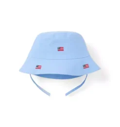 Baby Embroidered Flag Bucket Hat