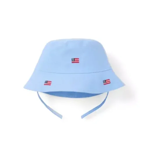Baby Embroidered Flag Bucket Hat