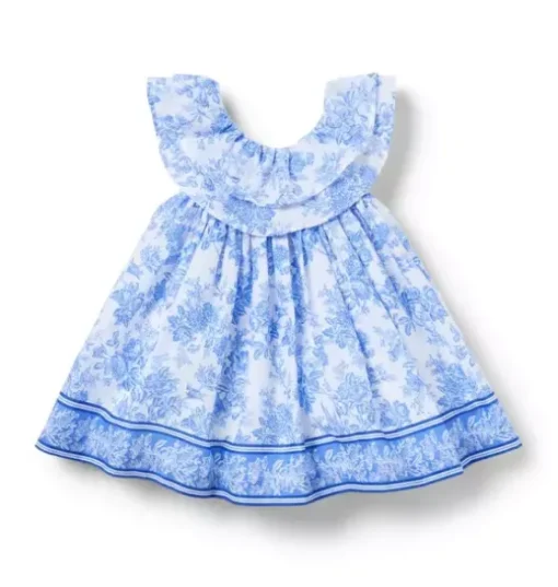 Baby Floral Border Dress