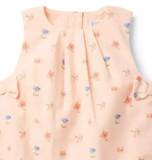 Baby Floral Bow Romper