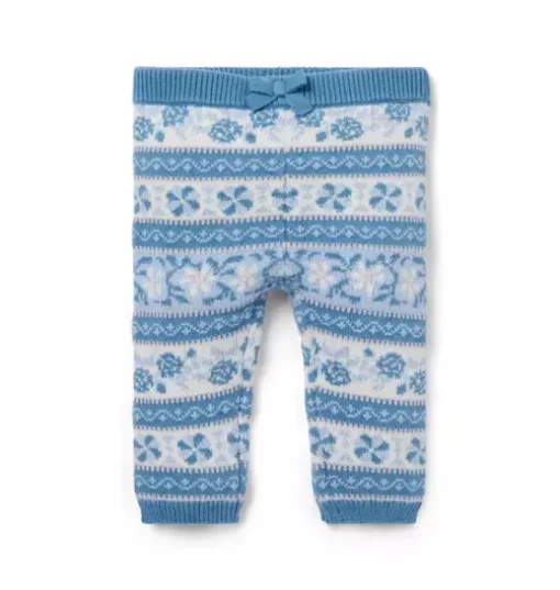 Baby Floral Fair Isle Pant