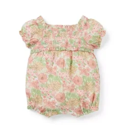 Baby Floral Pintuck Romper