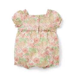 Baby Floral Pintuck Romper