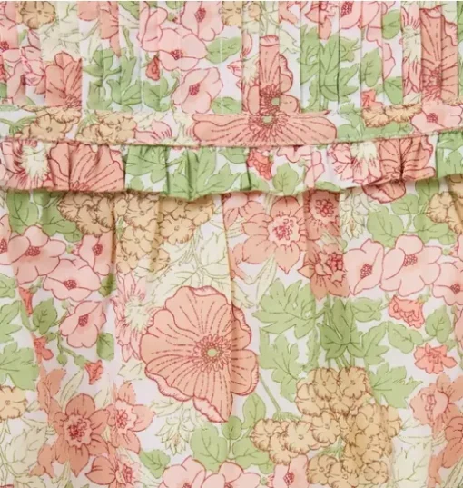 Baby Floral Pintuck Romper