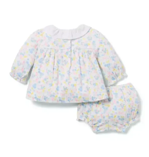 Baby Floral Pointelle Matching Set