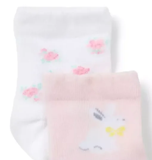 Baby Flower And Bunny Sock 2-Pack