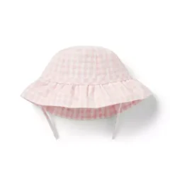 Baby Gingham Ruffle Sun Hat