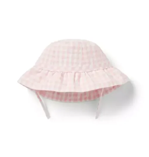 Baby Gingham Ruffle Sun Hat