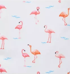 Baby Good Night Footed Pajama In Flamingo