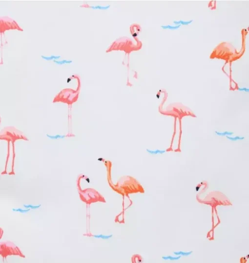 Baby Good Night Footed Pajama In Flamingo