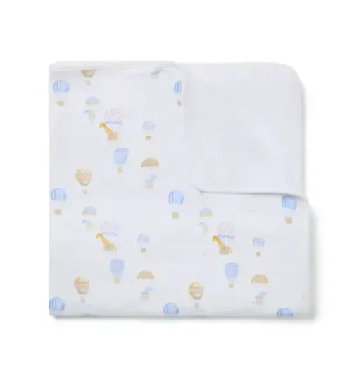 Baby Hot Air Balloon Animals Blanket