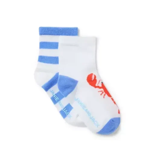 Baby Lobster And Stripe Sock 2-Pack
