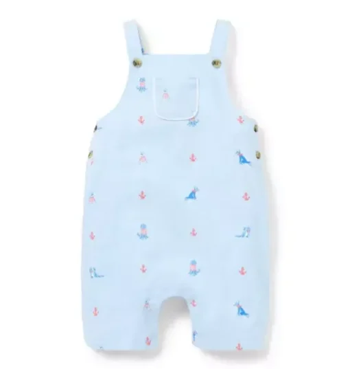 Baby Nautical Dog Overall