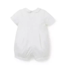 Baby Pintuck Collared Romper