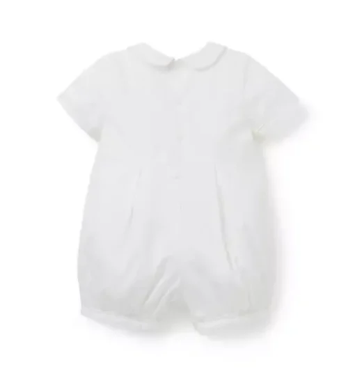 Baby Pintuck Collared Romper