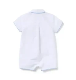 Baby Piped Collar Romper