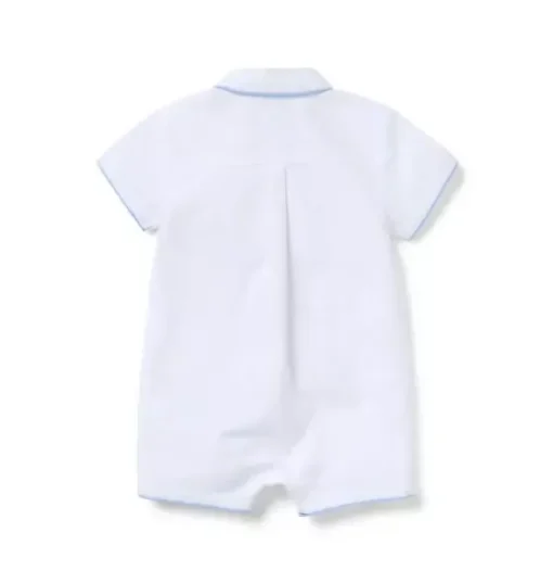 Baby Piped Collar Romper