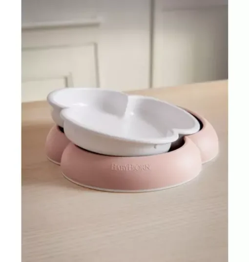 Baby Plate, Spoon & Fork, 2 Sets, Powder Pink