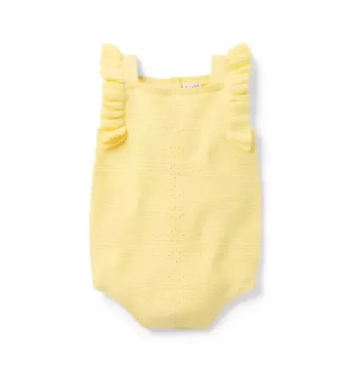 Baby Pointelle Ruffle Romper