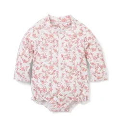 Baby Recycled Floral Rash Guard Swimsuit