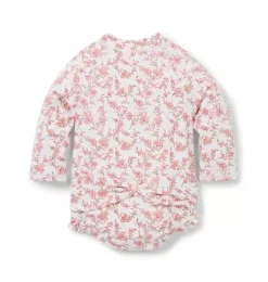Baby Recycled Floral Rash Guard Swimsuit