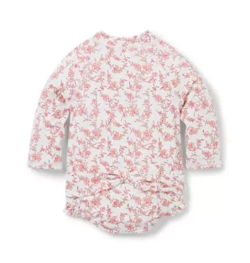Baby Recycled Floral Rash Guard Swimsuit