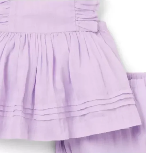 Baby Ruffle Pintuck Matching Set