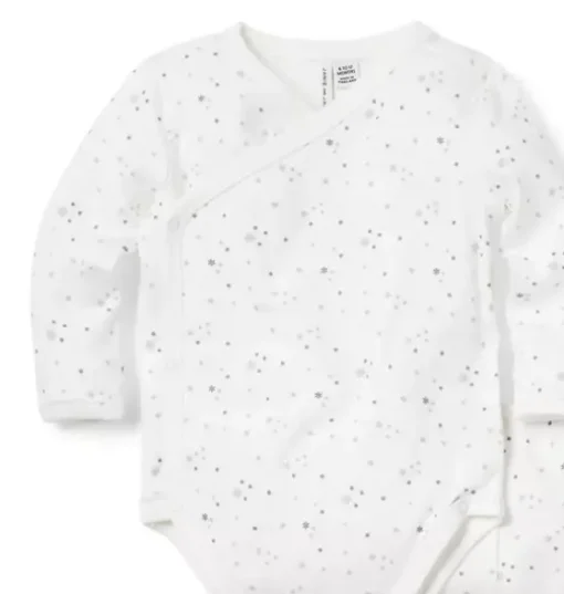 Baby Snowflake Wrap Matching Set