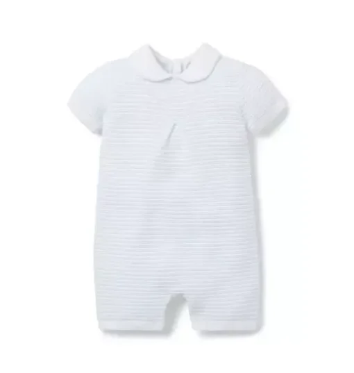 Baby Striped Collared Romper