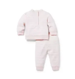 Baby Striped French Terry Matching Set