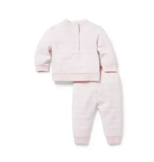 Baby Striped French Terry Matching Set