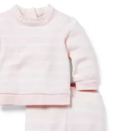 Baby Striped French Terry Matching Set