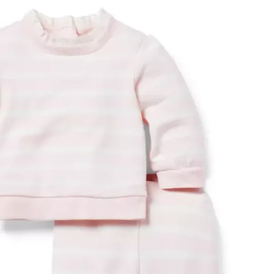 Baby Striped French Terry Matching Set